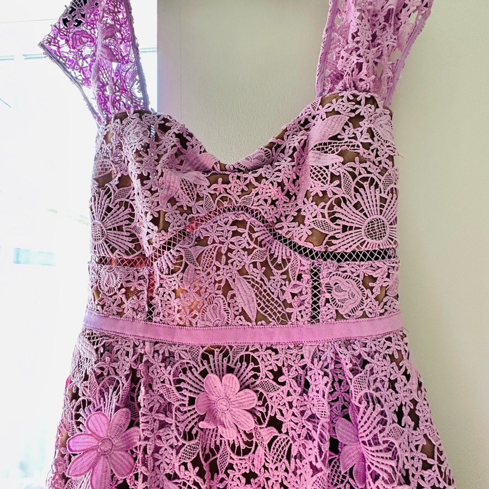 Self portrait maxi lace floral dress